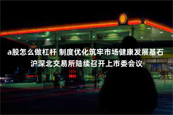 a股怎么做杠杆 制度优化筑牢市场健康发展基石 沪深北交易所陆续召开上市委会议