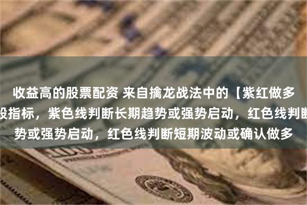 收益高的股票配资 来自擒龙战法中的【紫红做多起爆】主图/副图/选股指标，紫色线判断长期趋势或强势启动，红色线判断短期波动或确认做多